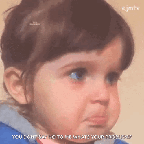 Girl Making Funny Face Saying No GIF