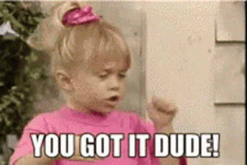 Girl Making Funny Face Saying You Got It Dude