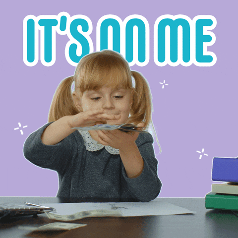 Girl Making It Rain It's On Me GIF