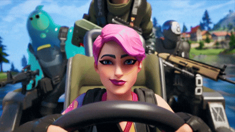 Girl Navigating Fortnite Meme GIF