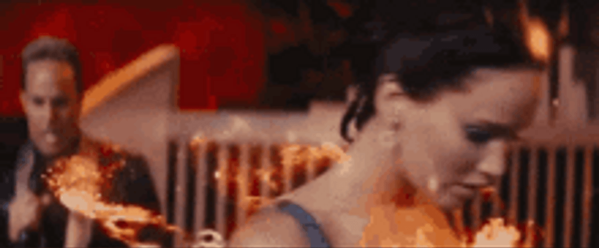 Girl On Fire May The Odds Be Ever In Your Favor GIF