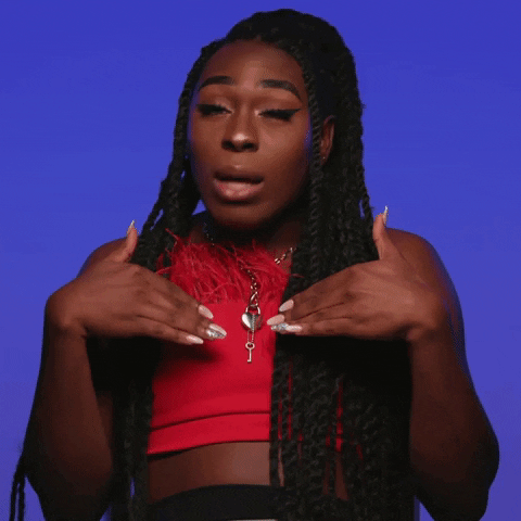 Girl Pointing Says It Wasn't Me GIF