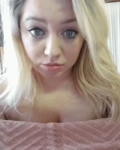 Girl Posing With Pouty Face GIF