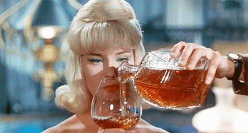 Girl Pouring Alcohol Drink GIF
