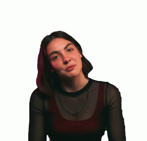 Girl Pouty Lips Holding In Laugh GIF