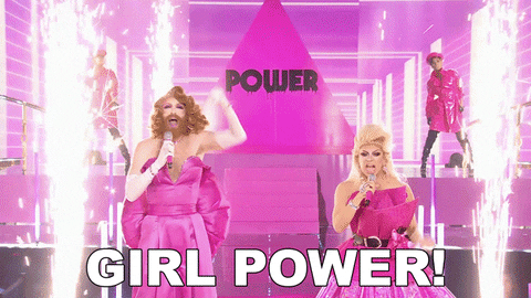 Girl Power Drag Queens Performing GIF