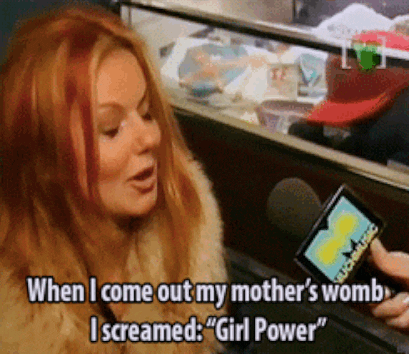 Girl Power Geri Halliwell Ginger Spice GIF
