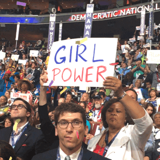 Girl Power Signage Political Rally GIF