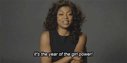 Girl Power Taraji Henson Excited GIF