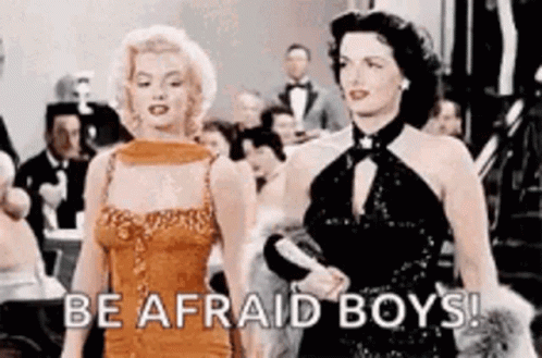 Girl Power Vintage Marilyn Monroe Walking GIF