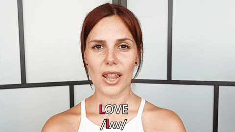 Girl Pronounce Love GIF