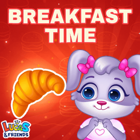 Girl Rabbit and Croissant