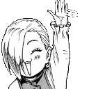 Girl Raising Hand Drawing