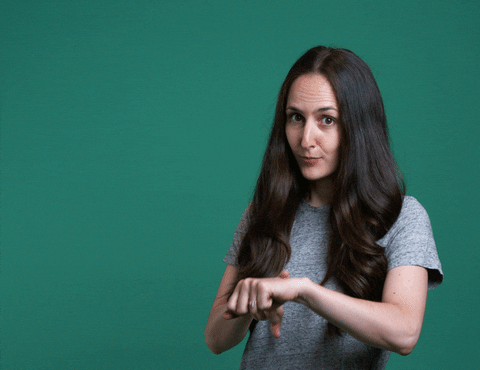 Girl Reminding Time's Up Hurry Up GIF