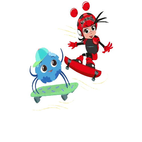 Girl Riding Skateboard Serenella Helmet