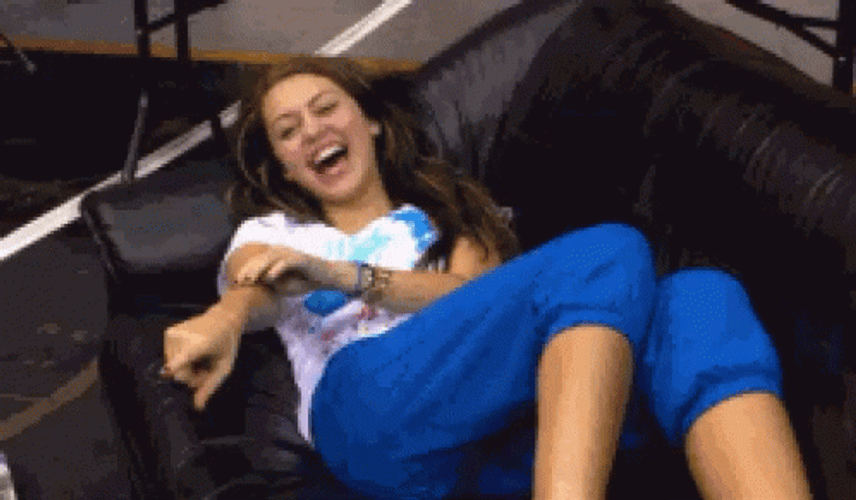 Girl Rolling In The Floor Laughing GIF