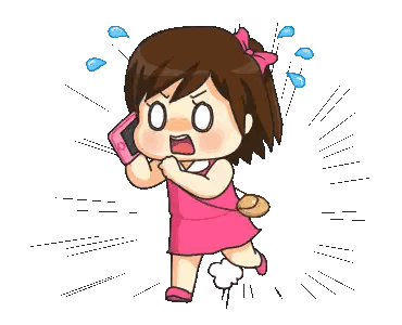 Girl Running and Talking on Phone