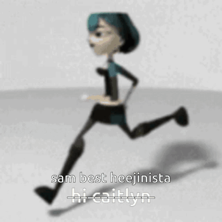 Girl Running with Sam Best Heejinista Hi Caitlyn