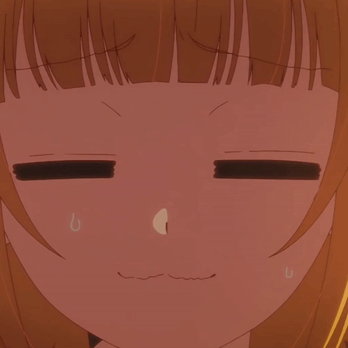Girl's Face Sweating Close Up