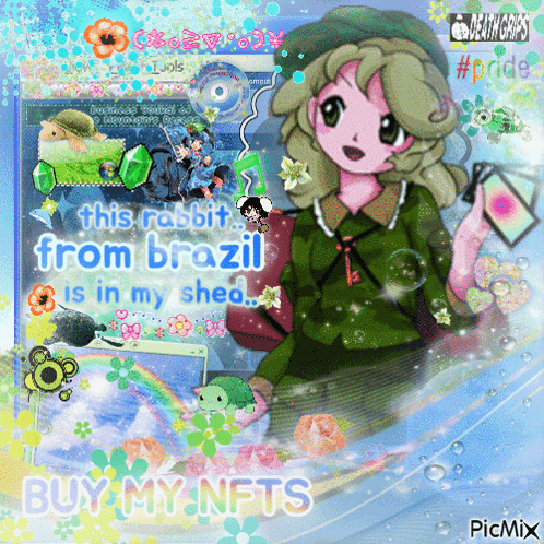 Girl Saying Buy My NFTs