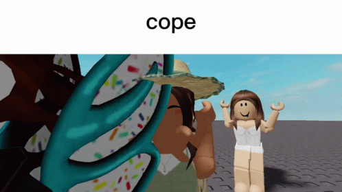 Girl Saying Cope
