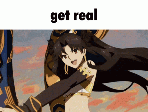 Girl Saying Get Real