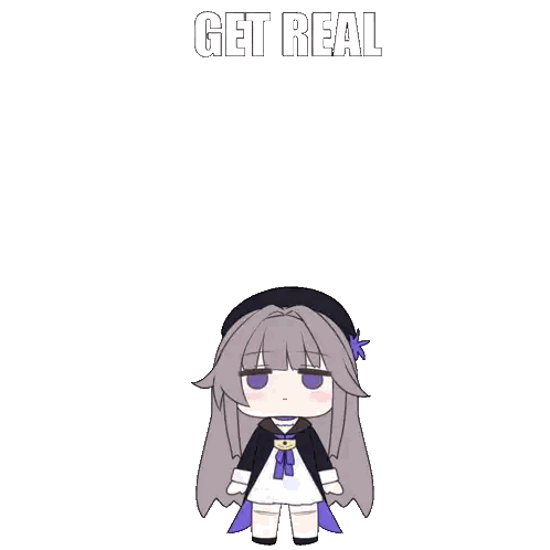 Girl Saying Get Real