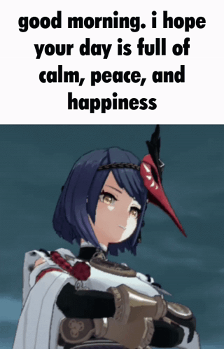 Girl Saying Good Morning GIF