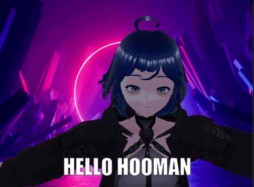 Girl Saying Hello Hooman GIF