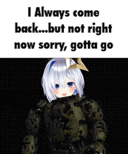 Girl Saying I Always Come Back