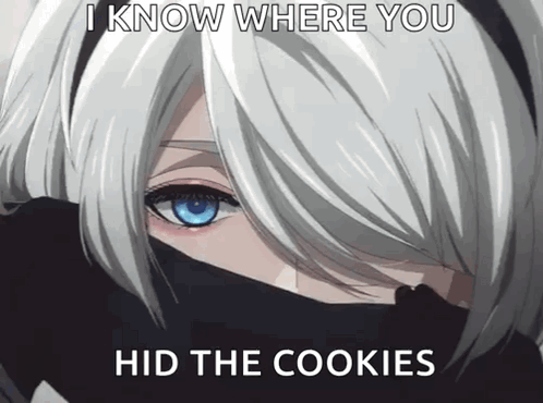 Girl Saying I Know Where You Hid The Cookies