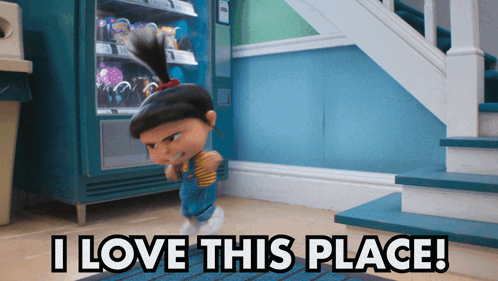 Girl Saying I Love This Place