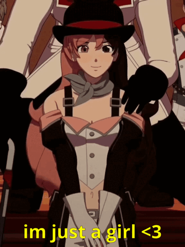 Girl Saying I'm Just A Girl <3 GIF