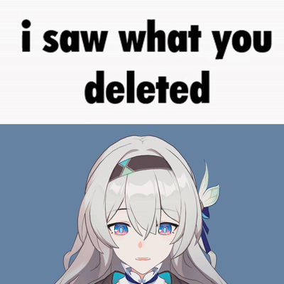Girl Saying I Saw What You Deleted GIF