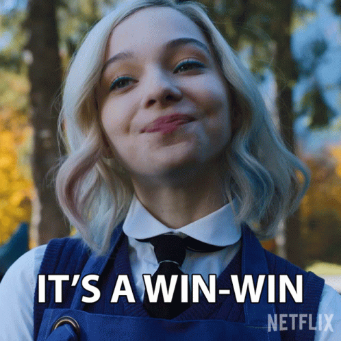 Girl Saying It's a Win-Win Netflix