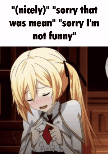 Girl Saying Nicely Sorry That Was Mean