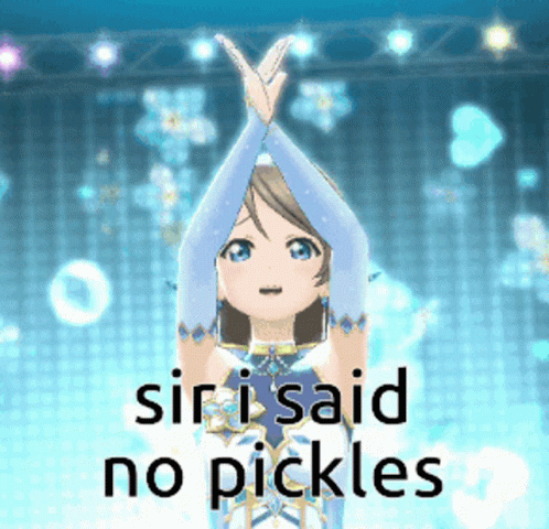 Girl Saying No to Pickles