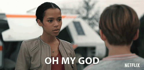 Girl Saying Oh My God GIF