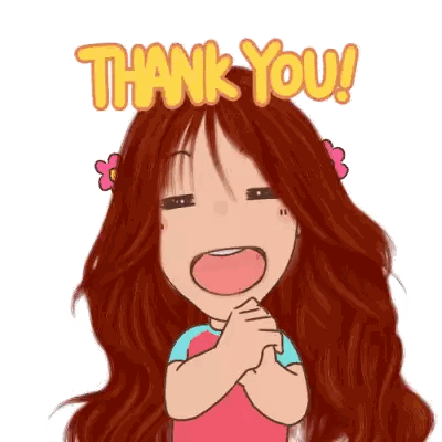 Girl Saying Thank You With Hands Together