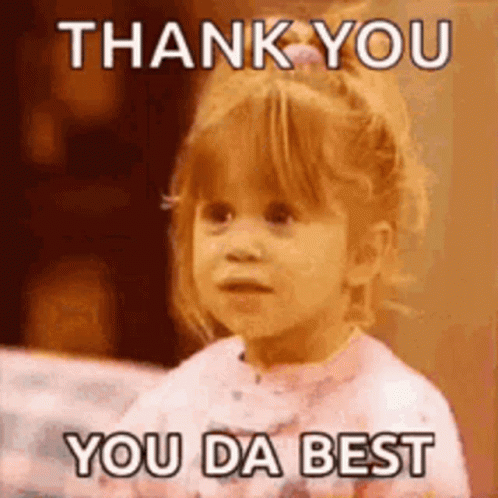 Girl Saying Thank You You Da Best
