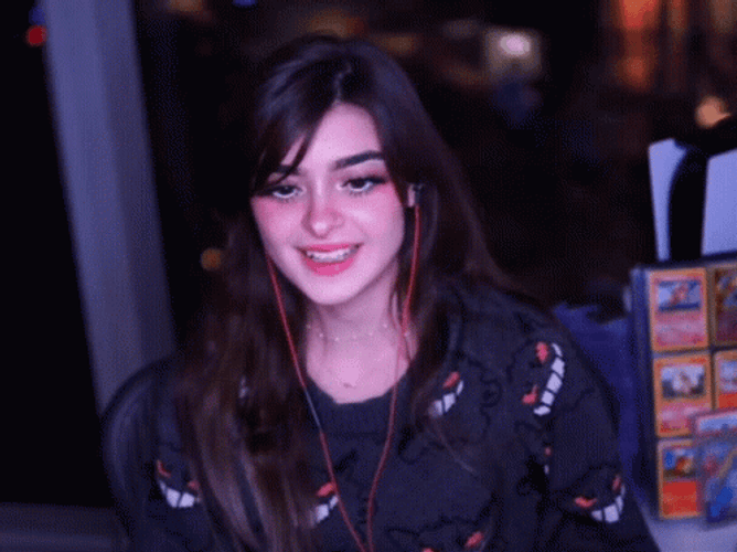 Girl Saying That's A Good One GIF