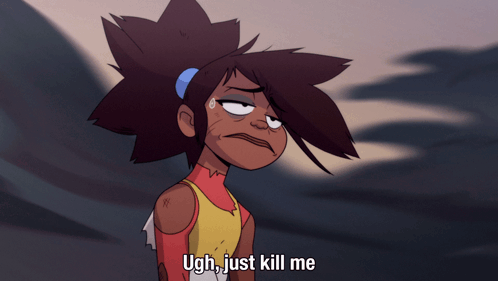 Girl Saying Ugh Just Kill Me GIF