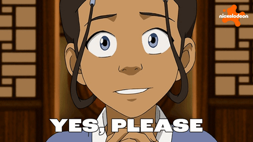 Girl Saying Yes Please