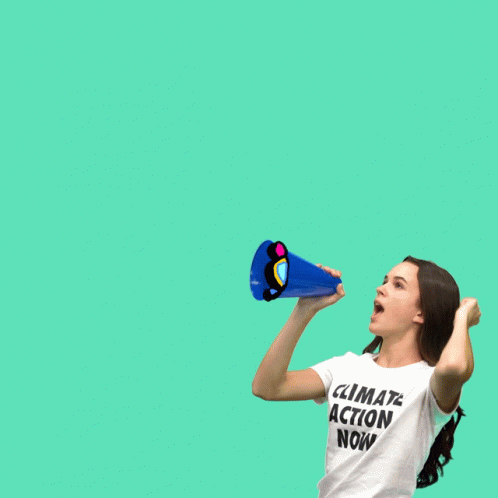Girl Says Fight Climate Change GIF