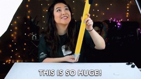Girl Says This Is So Huge Pencil GIF