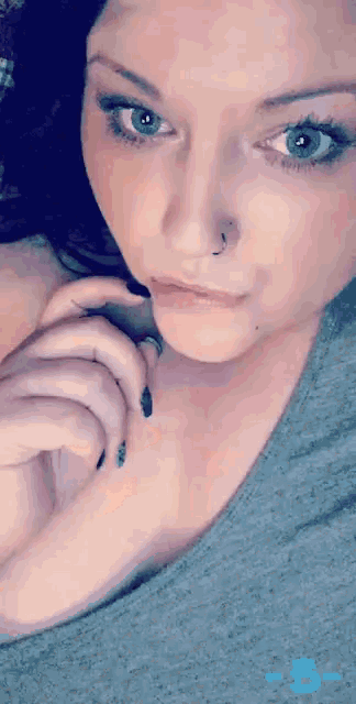 Girl Sensual Finger Bite GIF