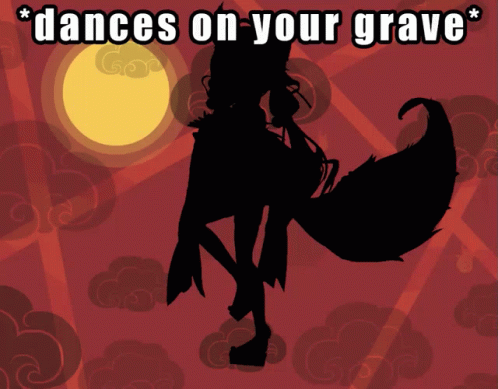 Girl Silhouette Dances on Your Grave