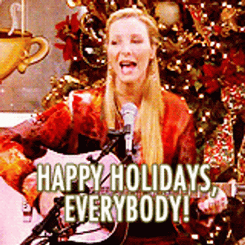 Girl Sing Happy Holiday Everybody GIF
