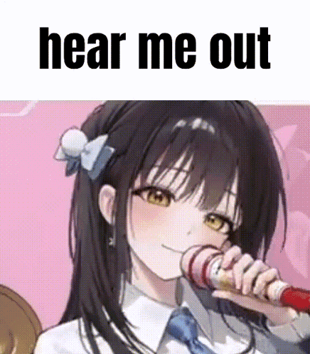 Girl Singing Into Microphone Hear Me Out GIF