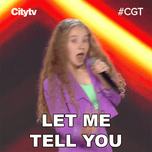 Girl Singing Into Microphone Let Me Tell You